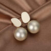 Elegant Pearl Stud Earrings