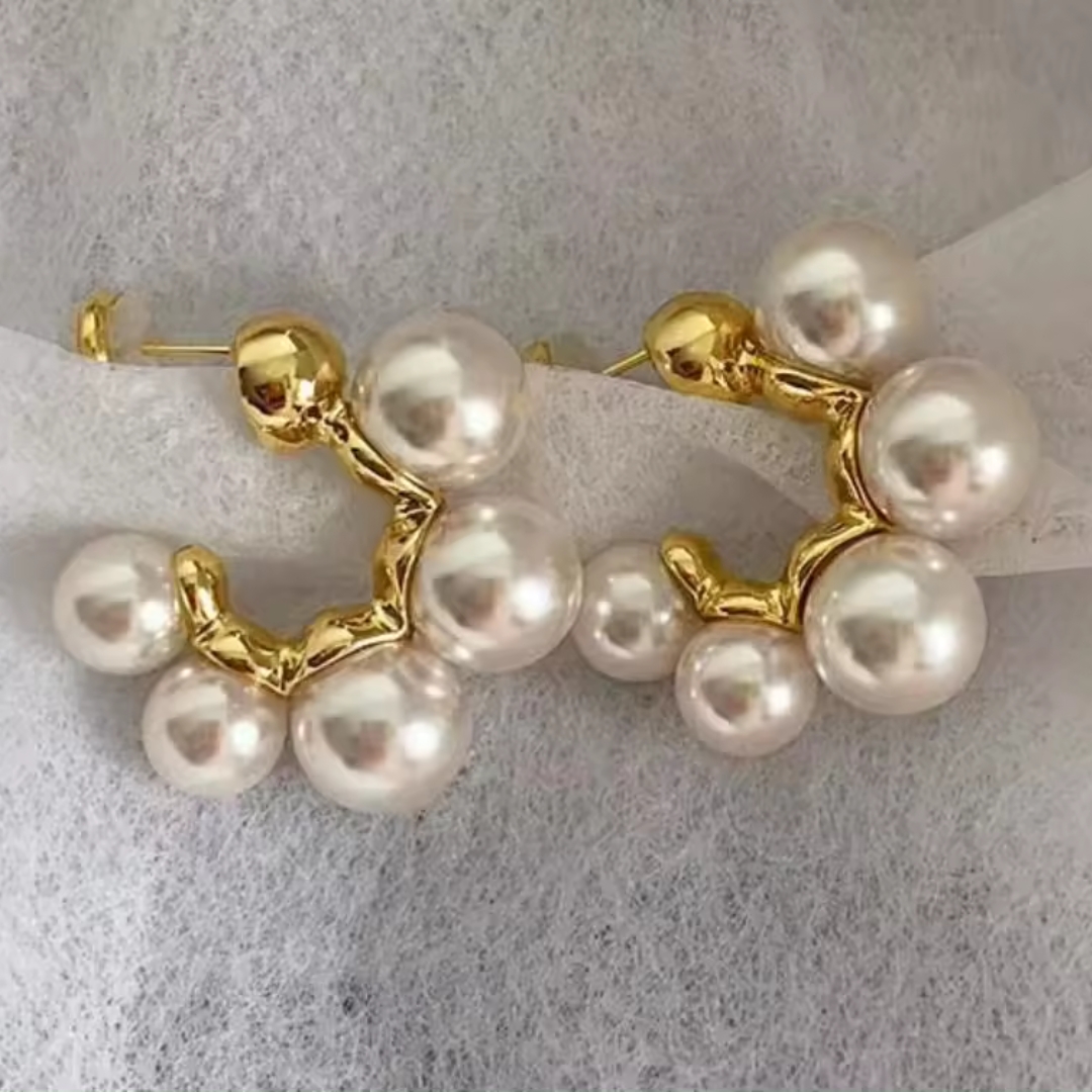 Pearl Trendy Hoop - Image 2