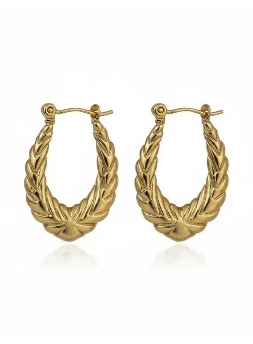 Premium Stainless Steel Gold-Plated Earrings - Image 3