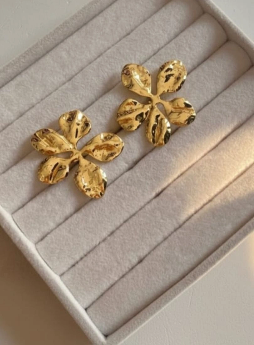 Premium Stainless Steel Gold-Plated Earrings