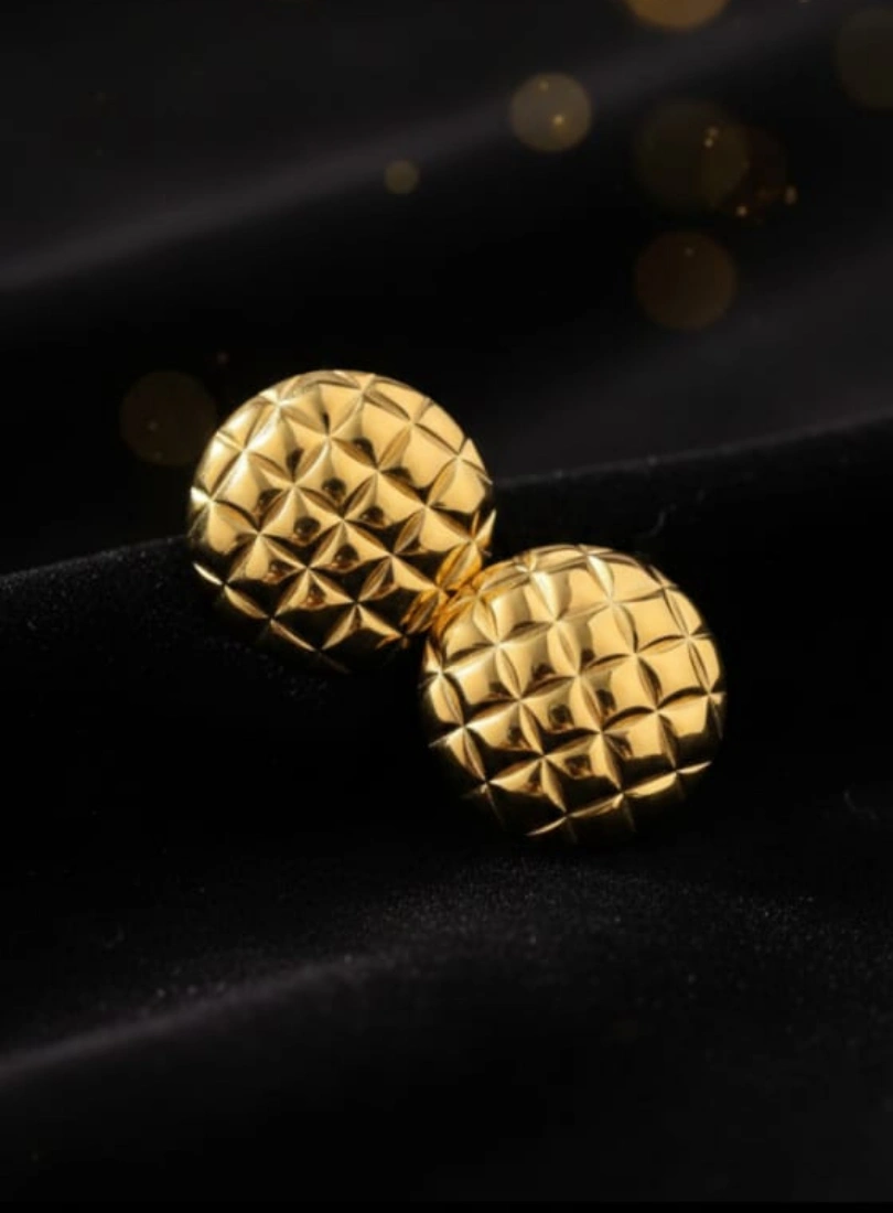 Premium Stainless Steel Gold-Plated Earrings - Image 3
