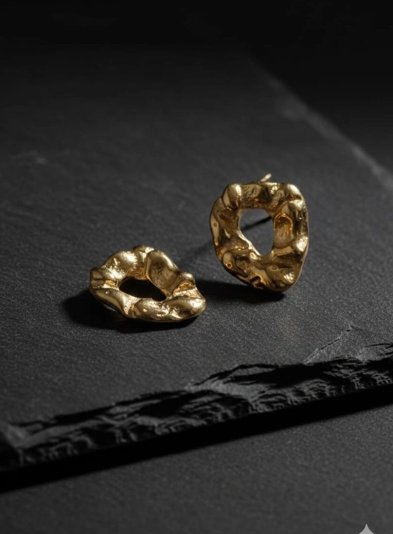 Premium Stainless Steel Gold-Plated Earrings - Image 2