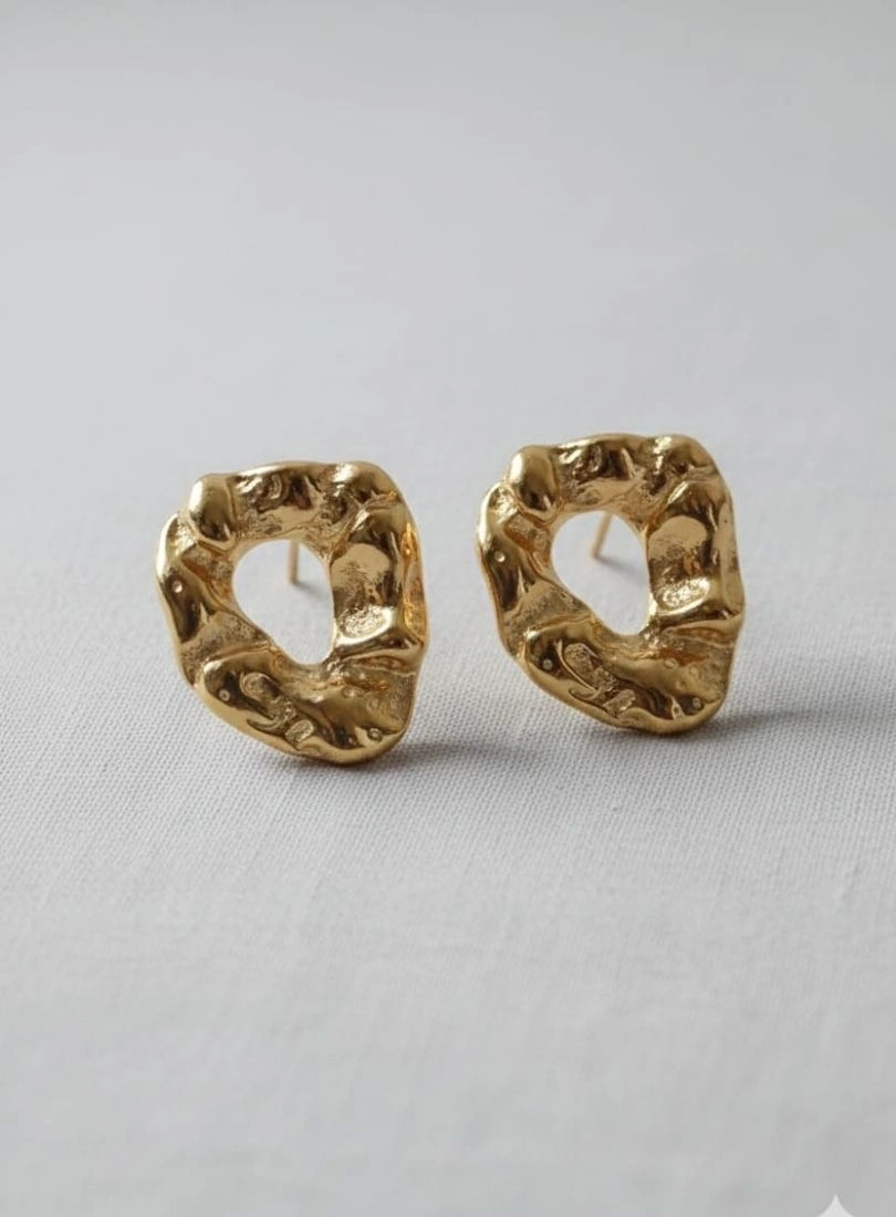 Premium Stainless Steel Gold-Plated Earrings - Image 3