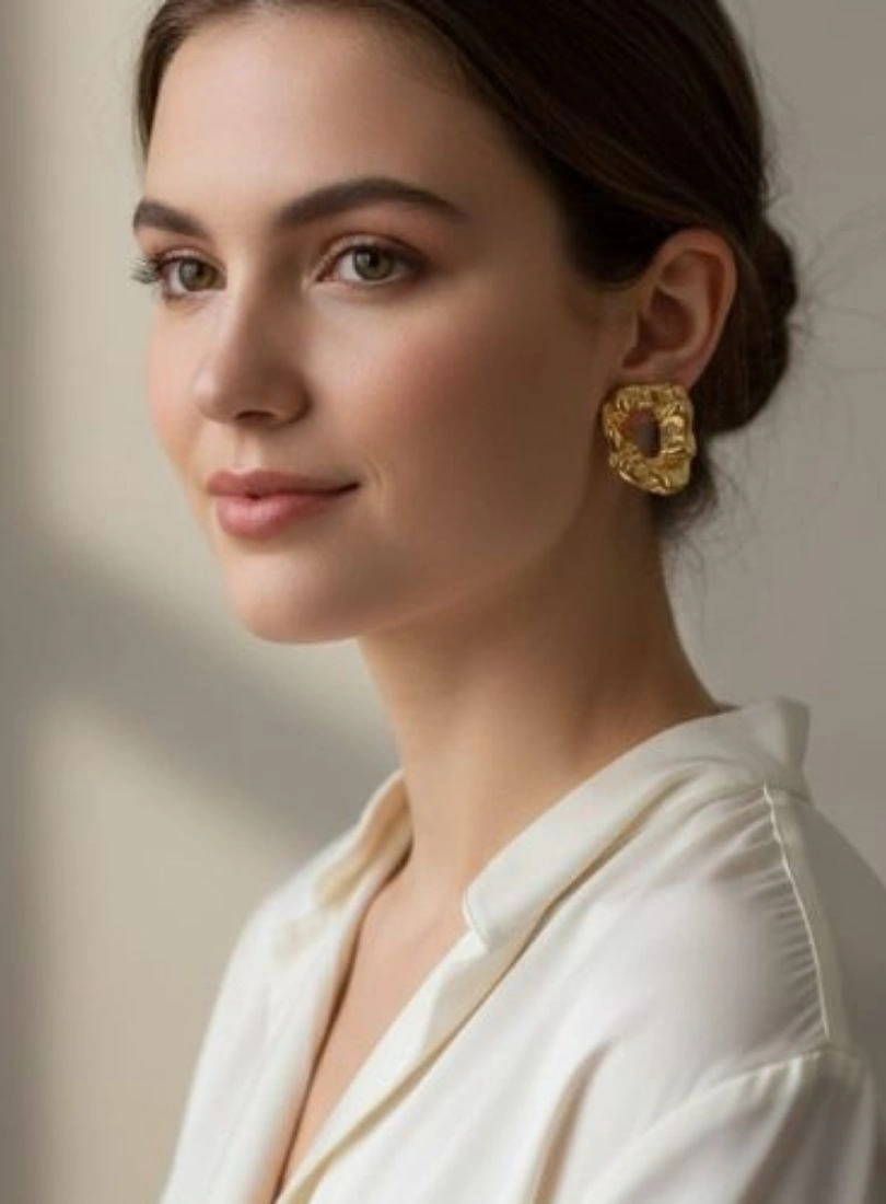 Premium Stainless Steel Gold-Plated Earrings - Image 5