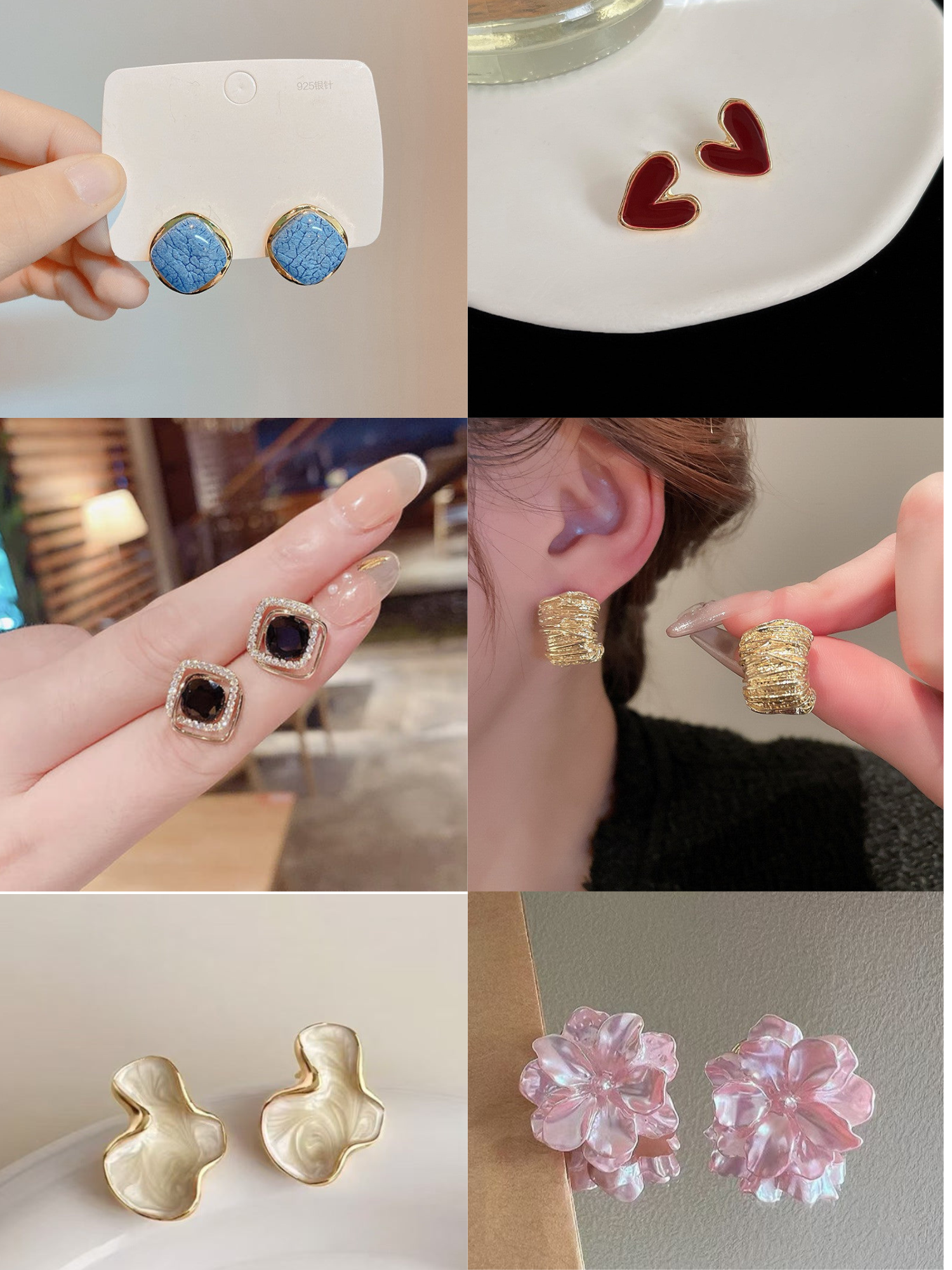 Premium Korean Earrings Combo Pack – 12 Pairs - Image 2
