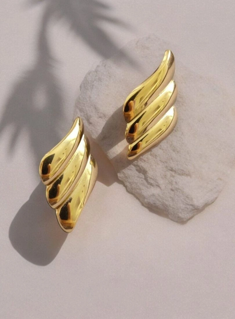 Premium Stainless Steel Gold-Plated Earrings - Image 9