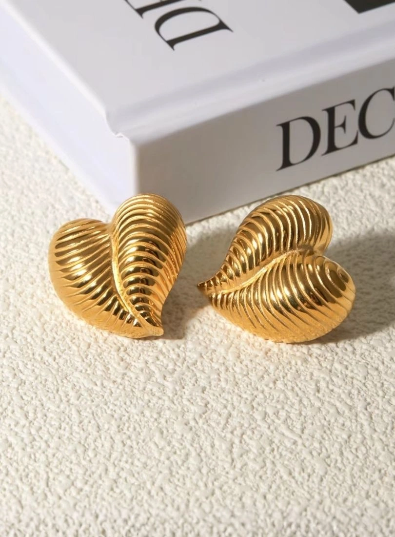 Premium Stainless Steel Gold-Plated Earrings - Image 2