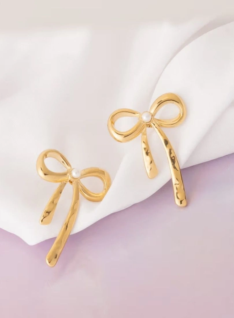 Premium Stainless Steel Gold-Plated Earrings - Image 4