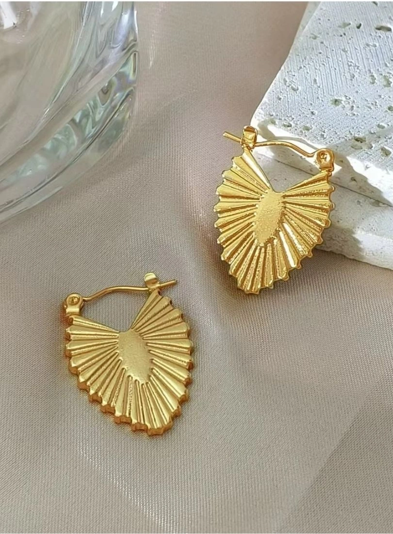 Premium Stainless Steel Gold-Plated Earrings - Image 3