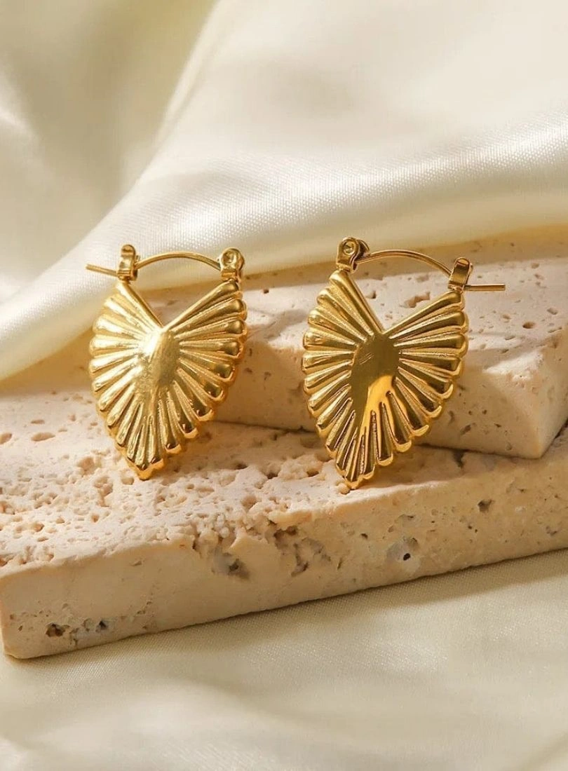 Premium Stainless Steel Gold-Plated Earrings - Image 6