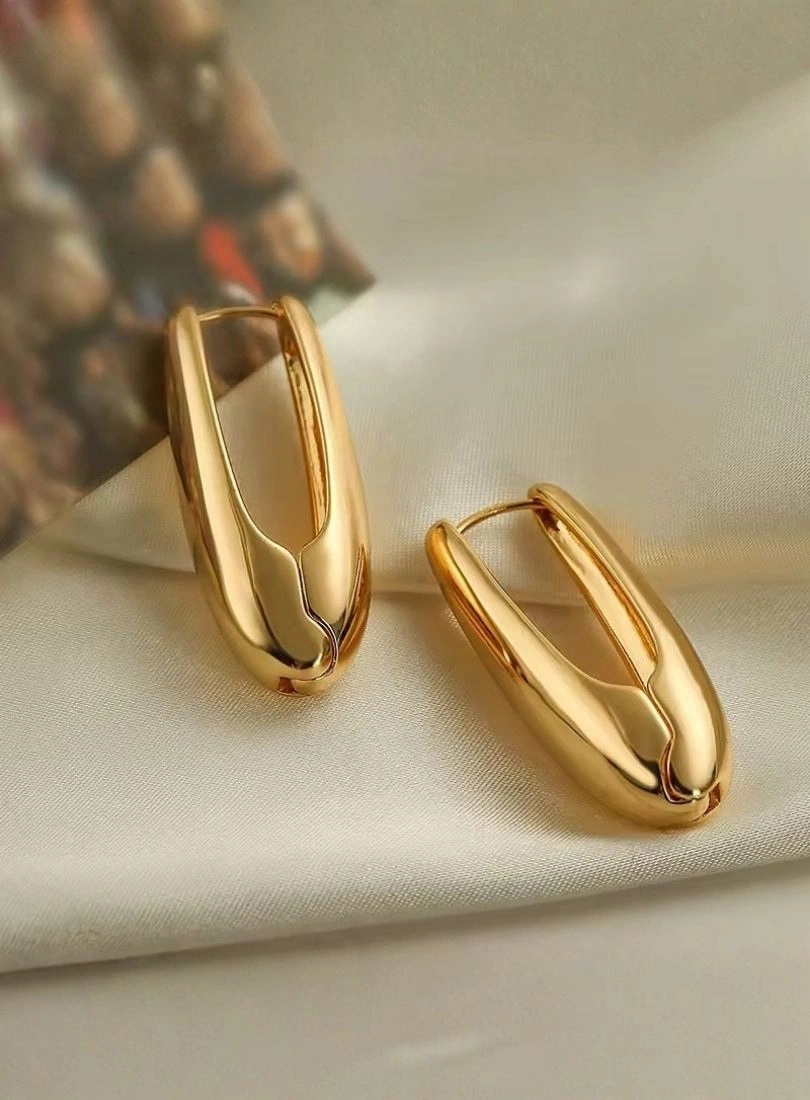 Premium Stainless Steel Gold-Plated Earrings - Image 3